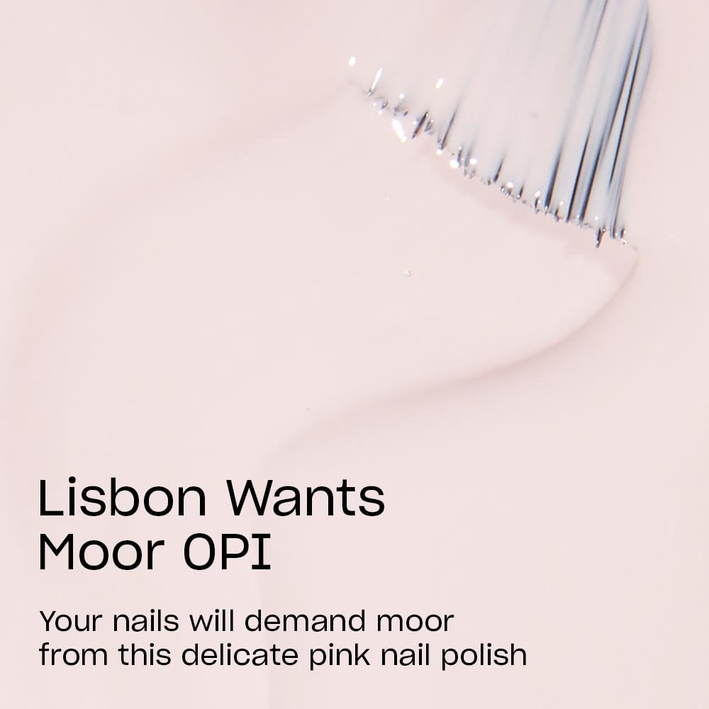 Pinceau large du vernis OPI Lisbon Wants Moor pour application précise