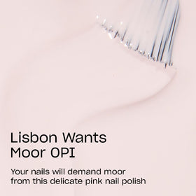 Pinceau large du vernis OPI Lisbon Wants Moor pour application précise