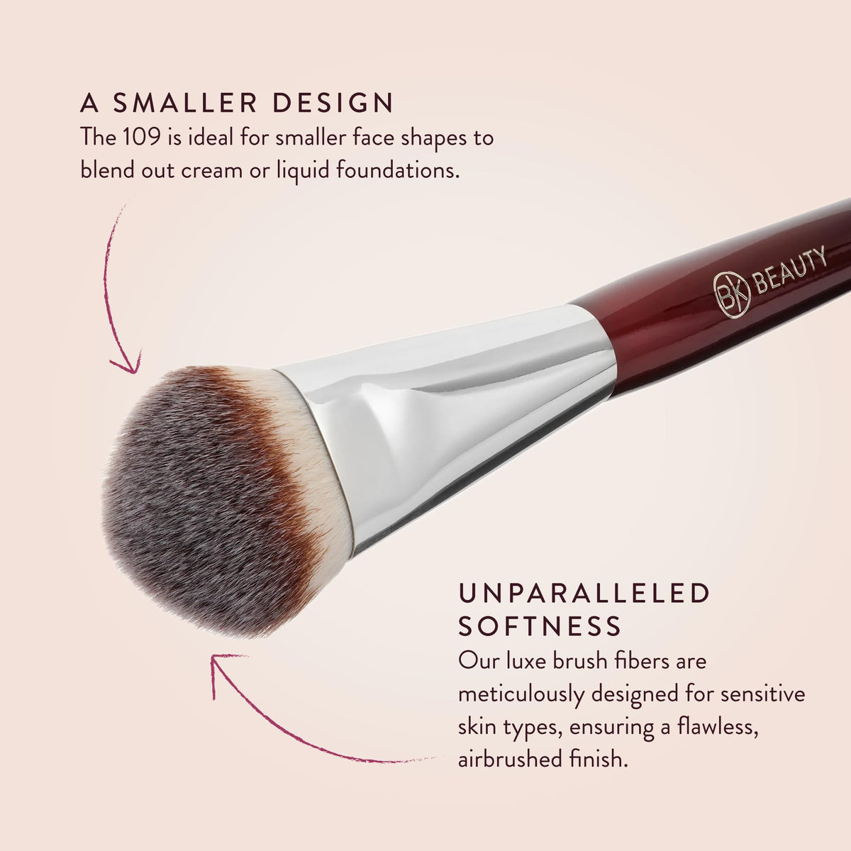 Pinceau Mini Contour 109 BK BEAUTY en utilisation