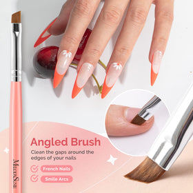 Pinceau ovale pour enlever l'excès de vernis