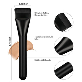 Pinceau plat BEAUTYFACTOR avec poils synthétiques, vue de côté