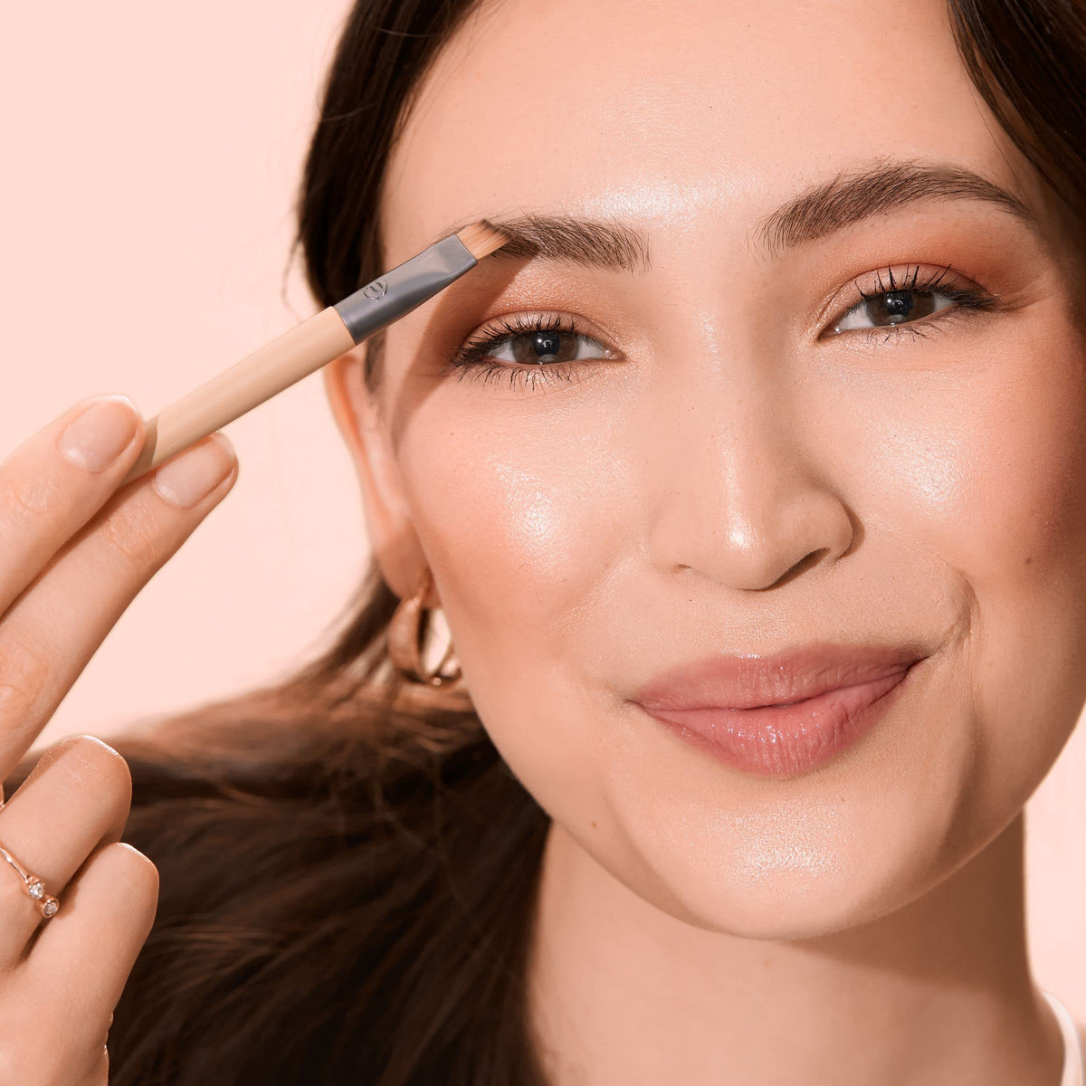 Pinceau Smudge + Blend du set EcoTools sur fond blanc