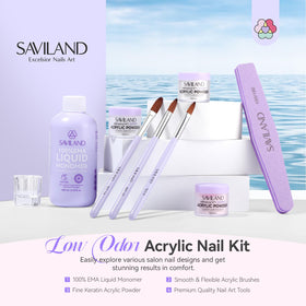 Pinceaux acryliques SAVILAND inclus dans le kit
