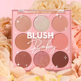 Pinceaux d'application avec la palette de Fards à Paupières ColourPop