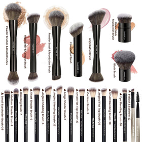 Pinceaux de maquillage MAANGE avec détails en noir