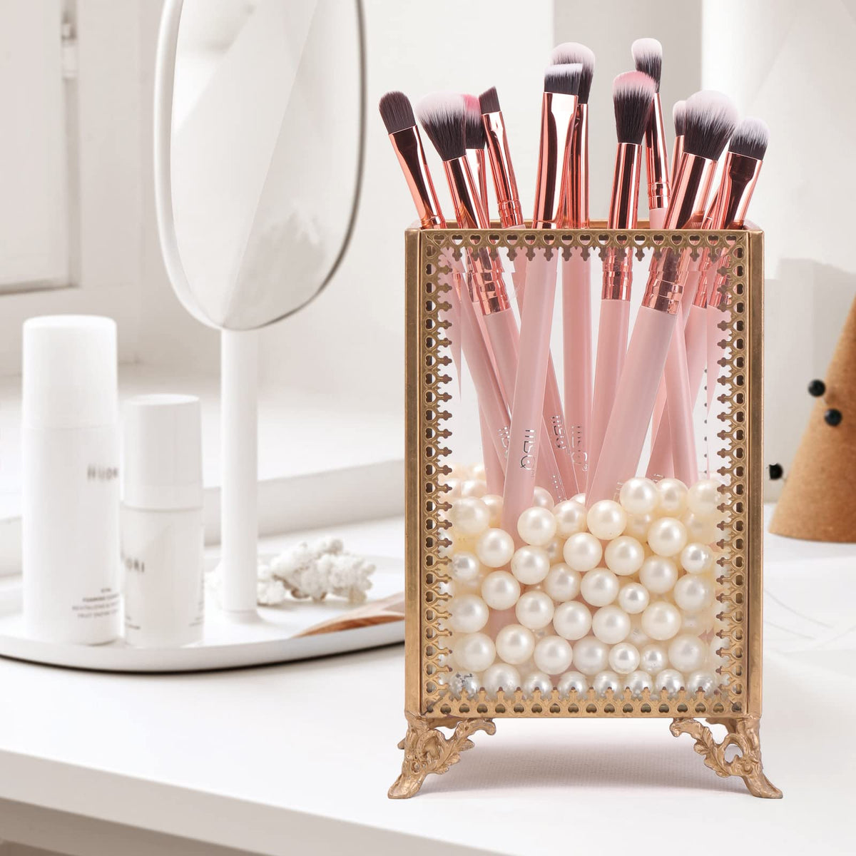 Pinceaux de maquillage MSQ présentés dans leur pochette