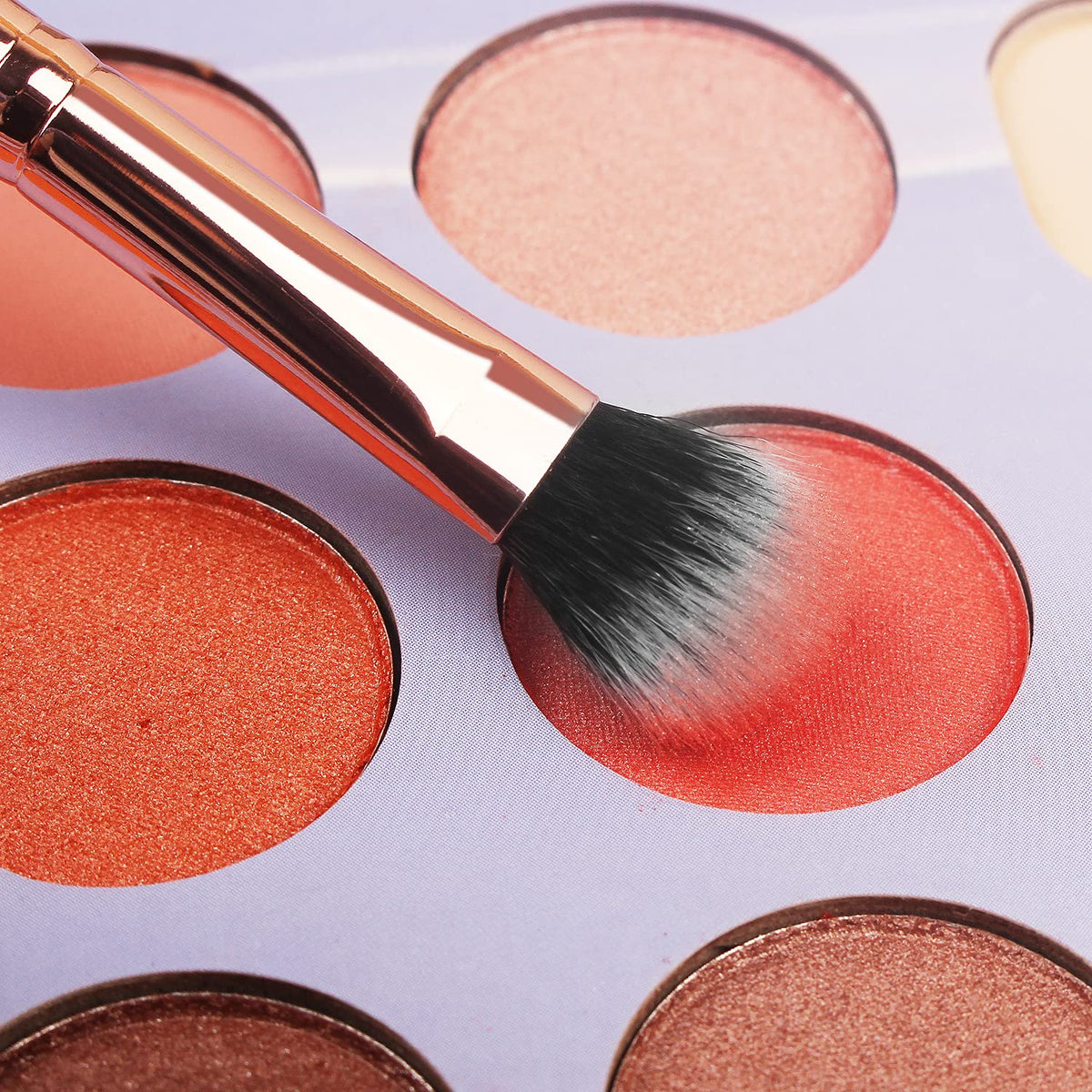 Pinceaux de maquillage Real Perfection dans leur étui rose