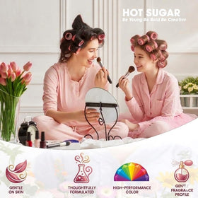 Pinceaux et accessoires du kit de maquillage Hot Sugar Violet Love