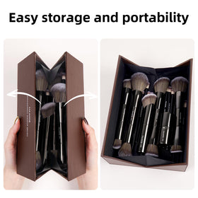 Pinceaux kabuki à double embout MAANGE pour un maquillage précis