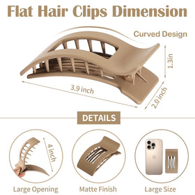Pinces à cheveux Mandydov en beige sur table