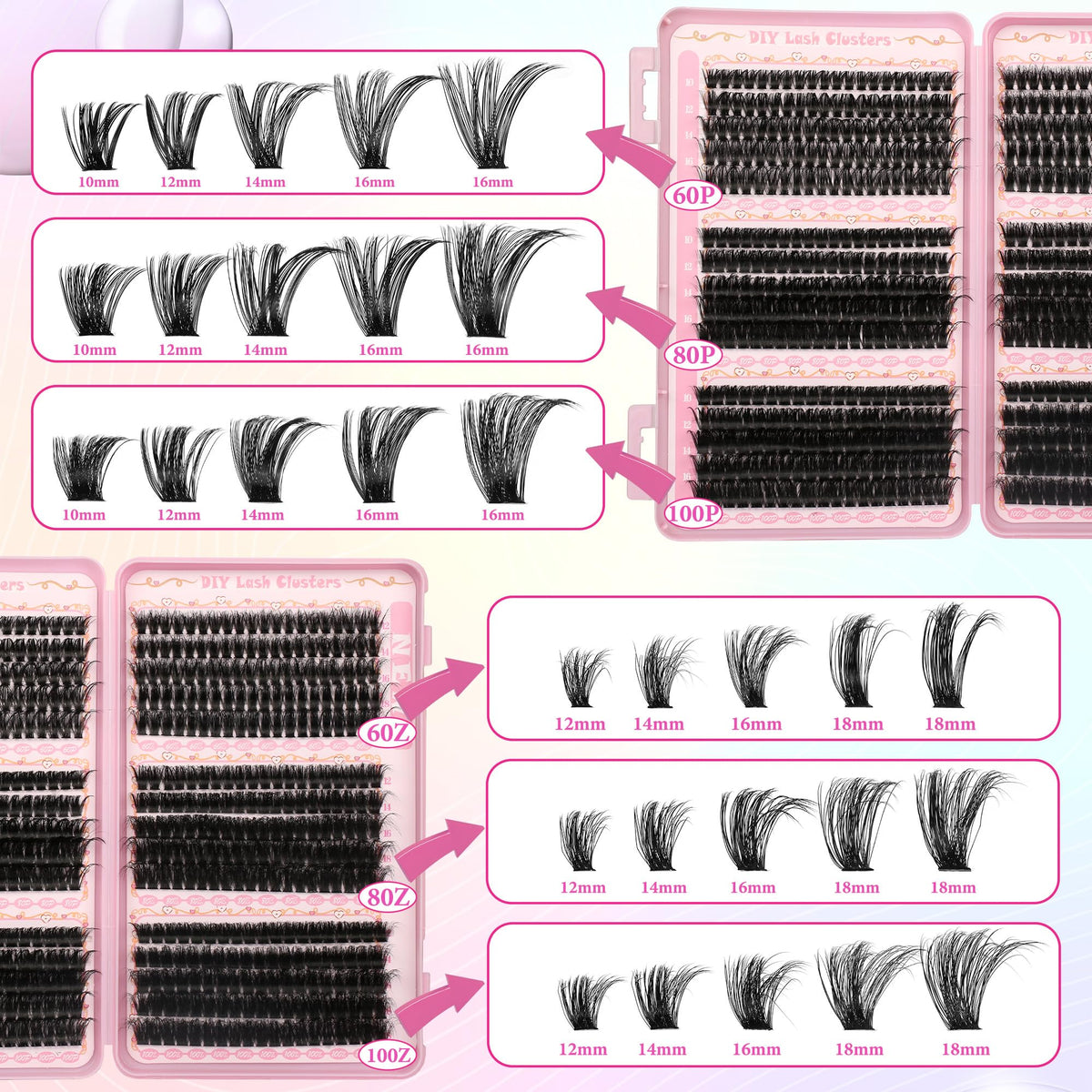 Pinces incluses dans le kit de cils Gmagictobo