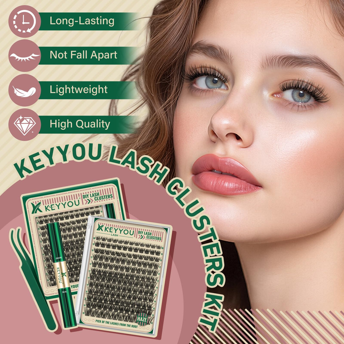 Pinces incluses dans le kit de cils KEYYOU