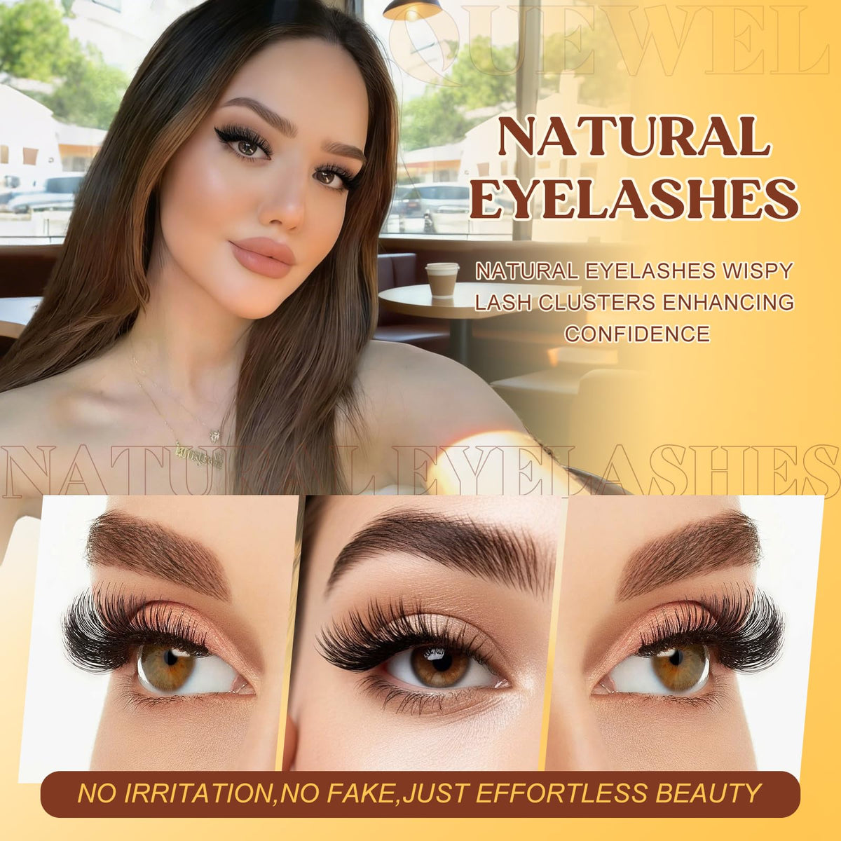 Pinces pour cils incluses dans le Kit QUEWEL
