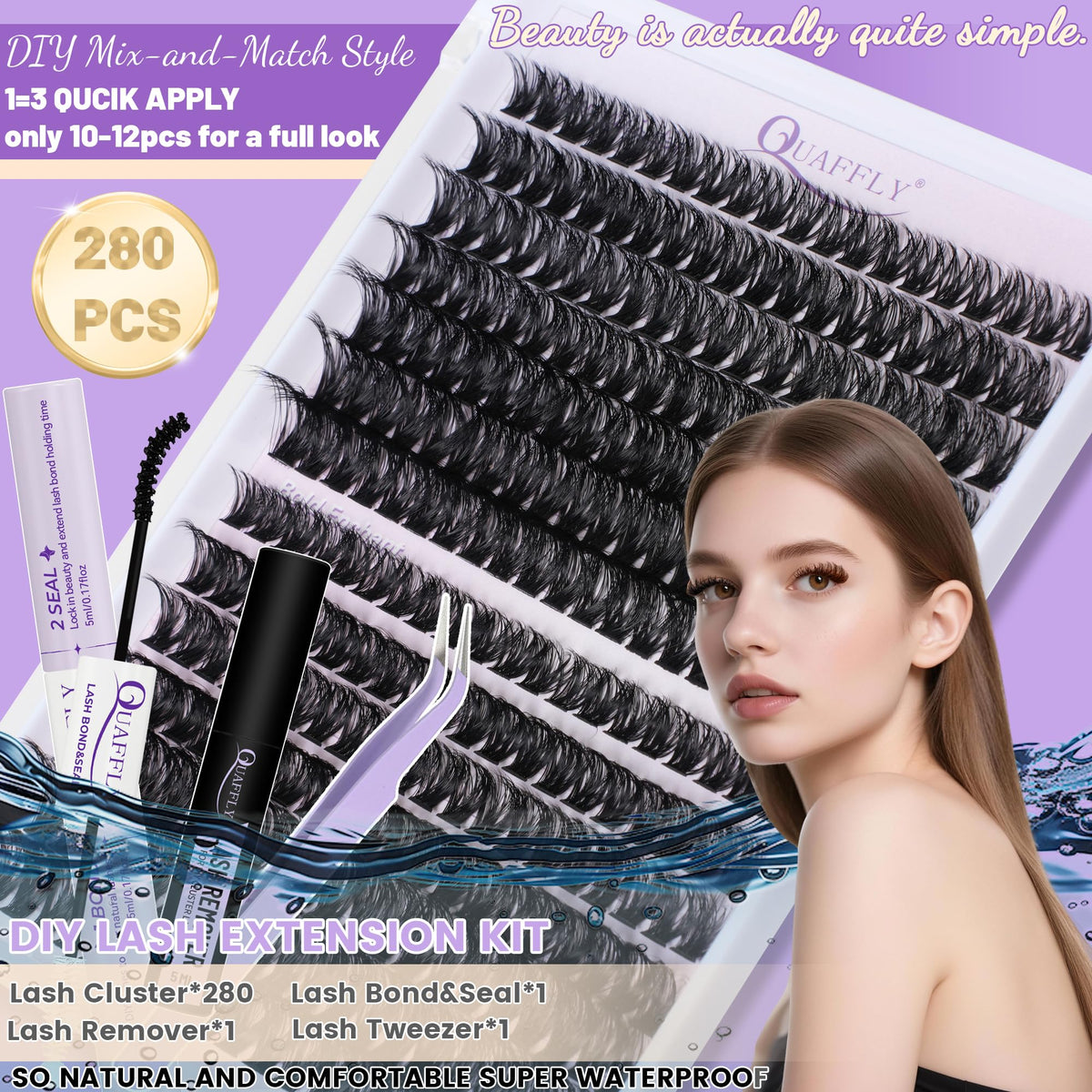 Pincettes de précision incluses dans le kit QUAFFLY