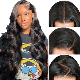 Pizazz perruque lace front 13x6 en cheveux humains vue avant