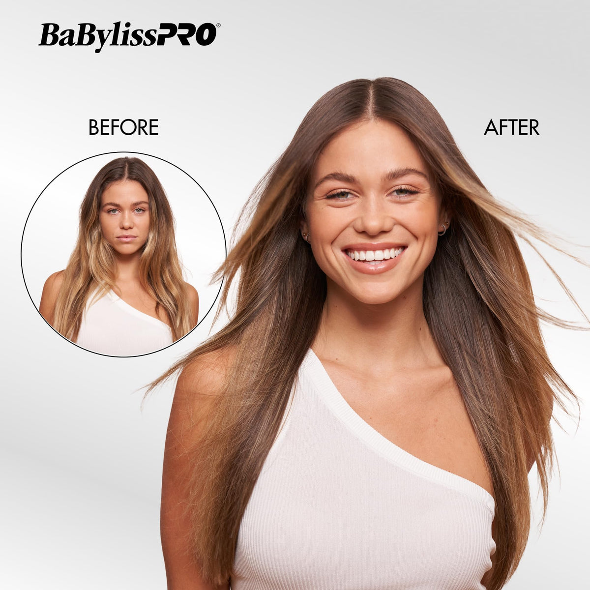 Plaques extra-larges du fer à lisser BaBylissPRO Nano Titanium en gros plan