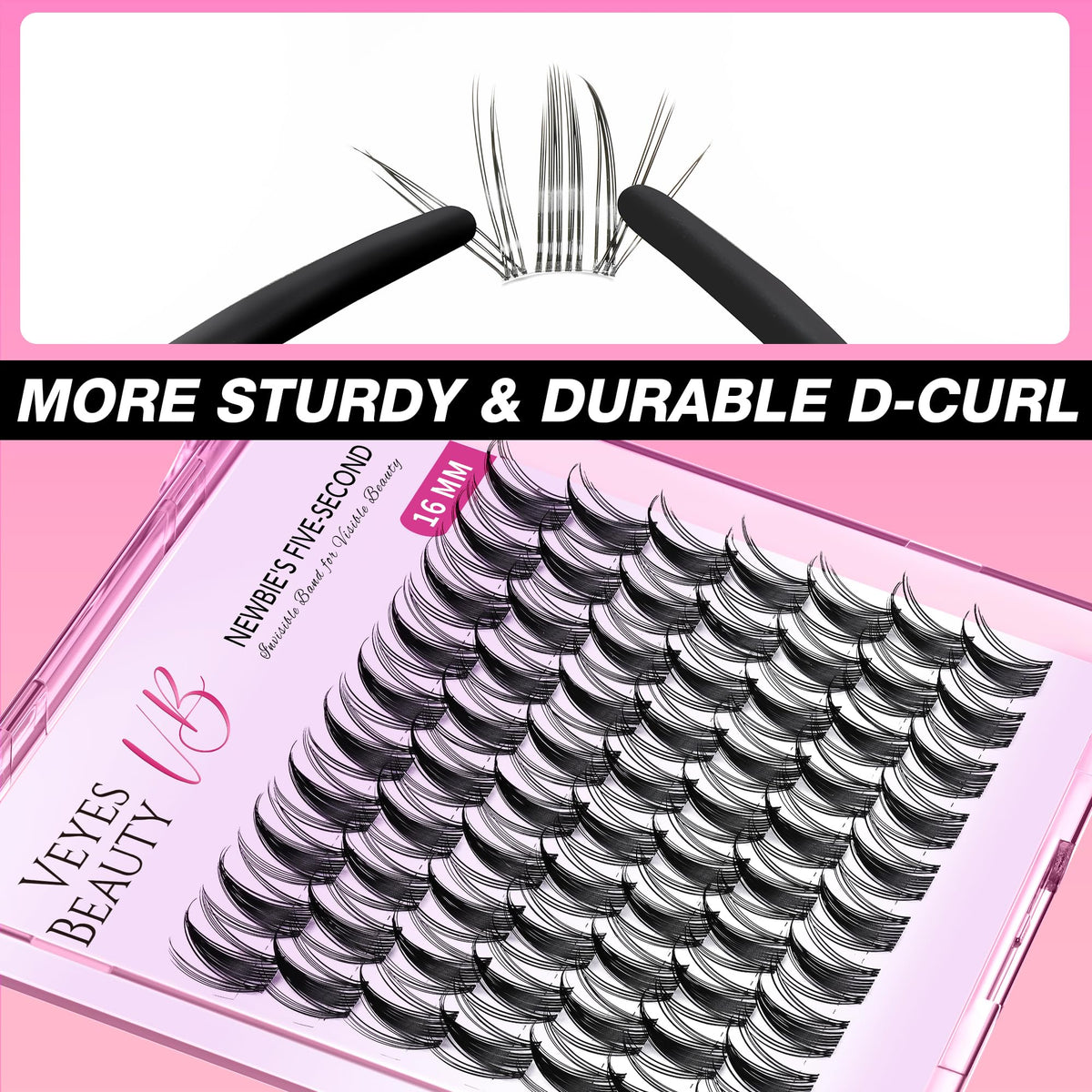 Plateau de Faux Cils Clusters VEYESBEAUTY, plusieurs utilisations