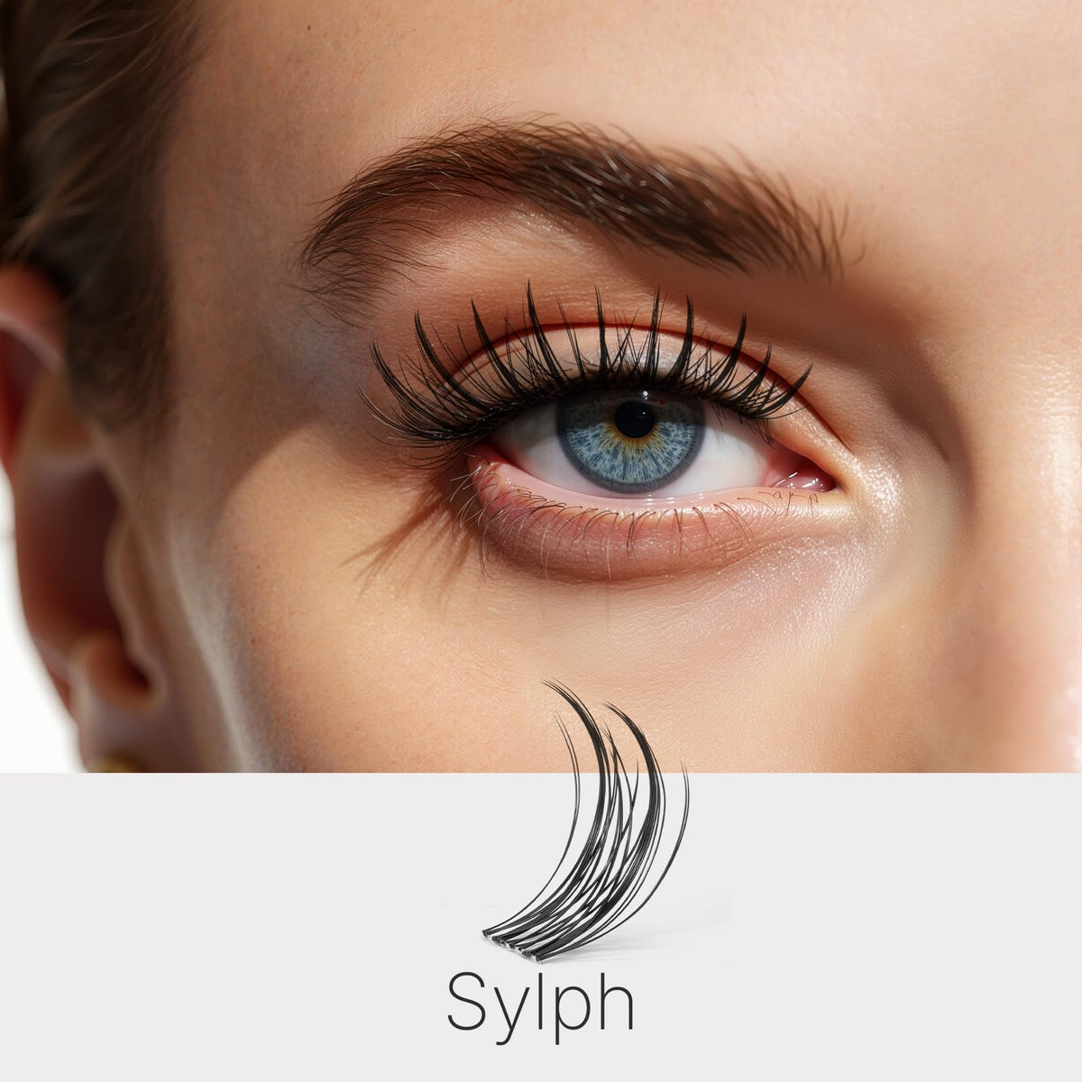 Plateau de faux cils VEYESBEAUTY avec plusieurs grappes