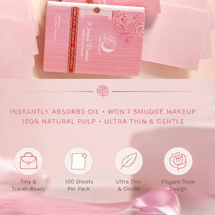 PleasingCare feuilles matifiantes en action sur le visage