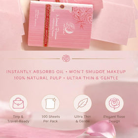 PleasingCare feuilles matifiantes en action sur le visage