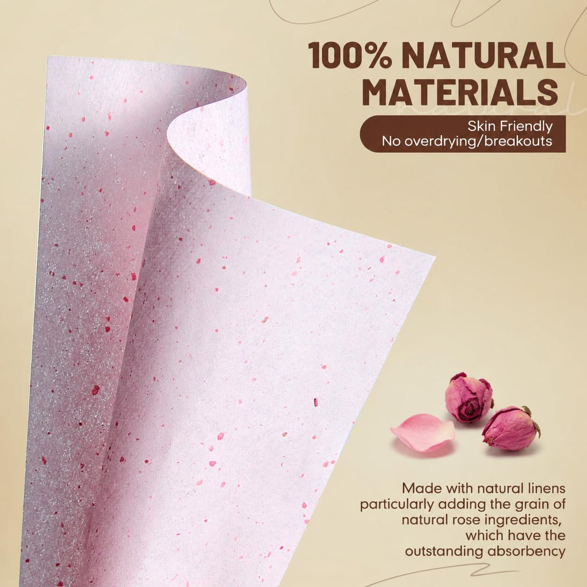 PleasingCare paquet de feuilles matifiantes 100% naturelles