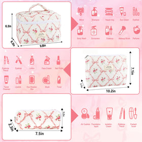 Pochette de maquillage grande taille matelassée URSKYTOUS