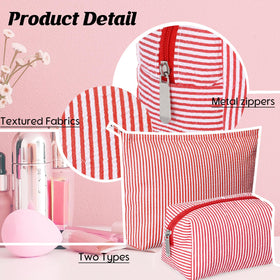 Pochette de maquillage Huhumy petite avec des dimensions 16 x 7,1 x 8,9 cm