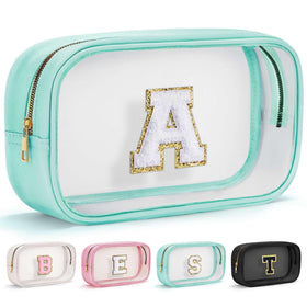 Pochette de maquillage transparente YOOLIFE vue avant avec initiales