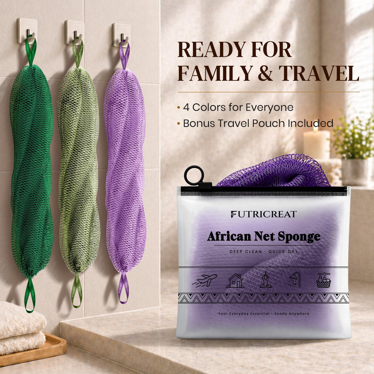 Pochette de voyage pour éponges FUTRICREAT