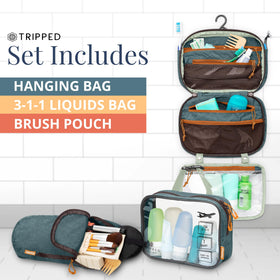 Pochette organisatrice TRIPPED avec maquillage et accessoires