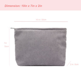Pochette PAZIMIIK ouverte avec cosmétiques à l'intérieur