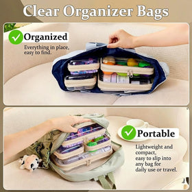 Pochettes transparentes WELPIRT empilées