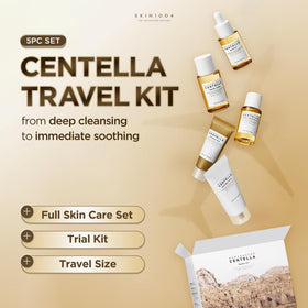 Pochon du SKIN1004 Centella Travel Kit avec nettoyant et crème