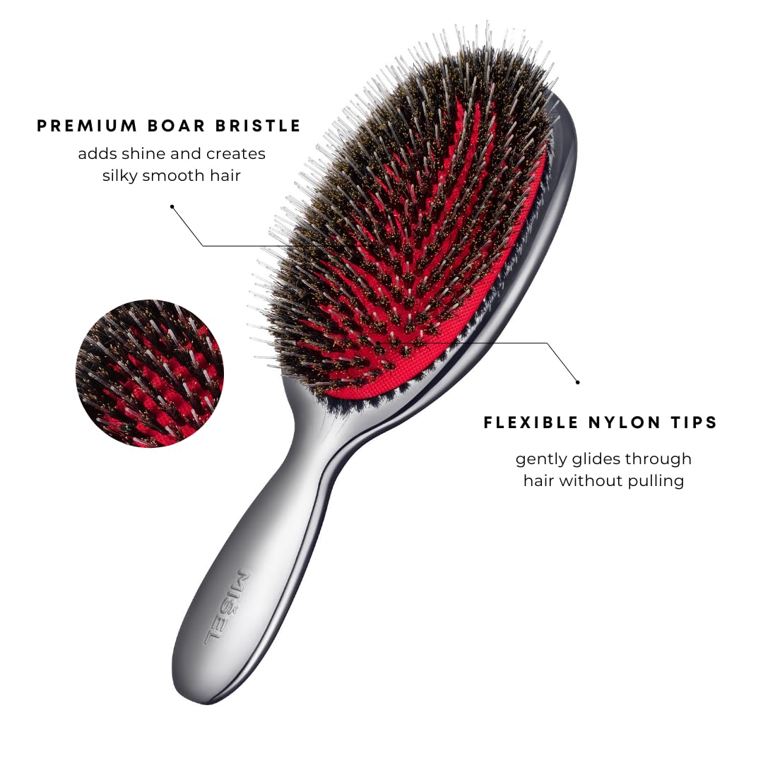 Poils naturels de la brosse MIŠEL en gros plan