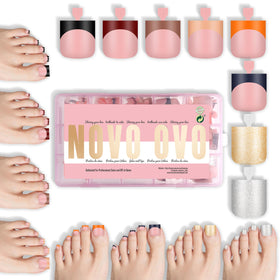 Pointes d'ongles artificiels NOVO OVO couleur pastel vue avant