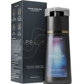 POLAR HAIR CARE Shampoo Teinture Cheveux Noir Ébène 290g vue de face
