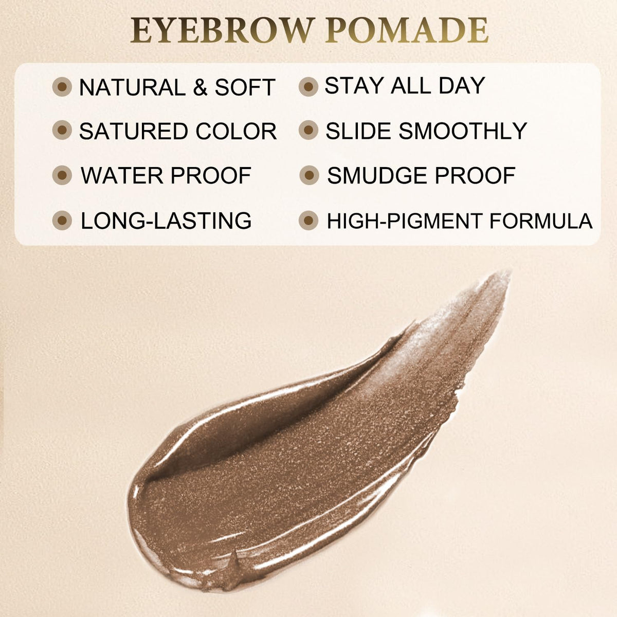 Pommade à sourcils LAVONE marron cendre en gros plan