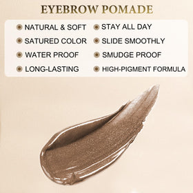 Pommade à sourcils LAVONE marron cendre en gros plan