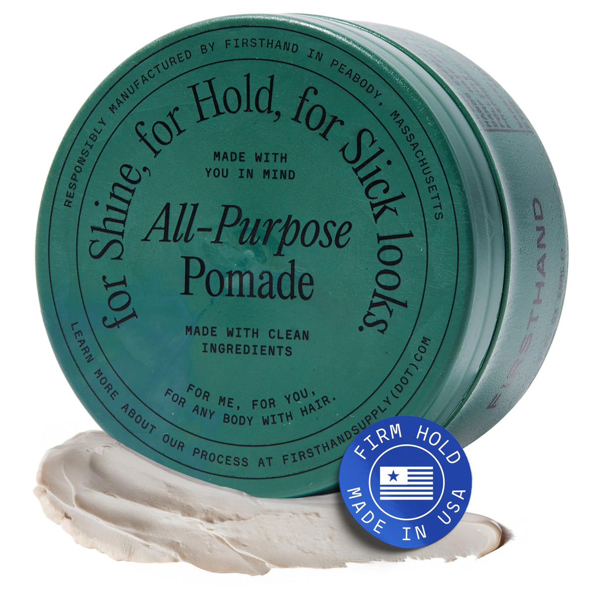 Pommade Firsthand 141g vue de face avec emballage recyclable