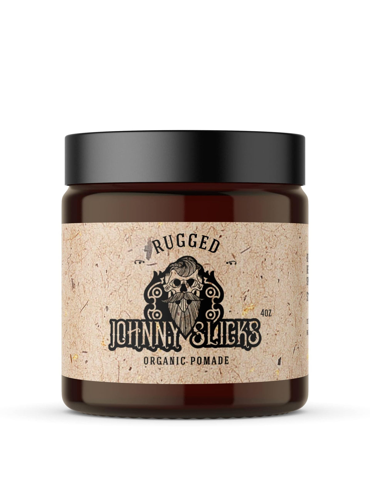 Pommade Johnny Slicks 4 oz vue avant avec étiquette