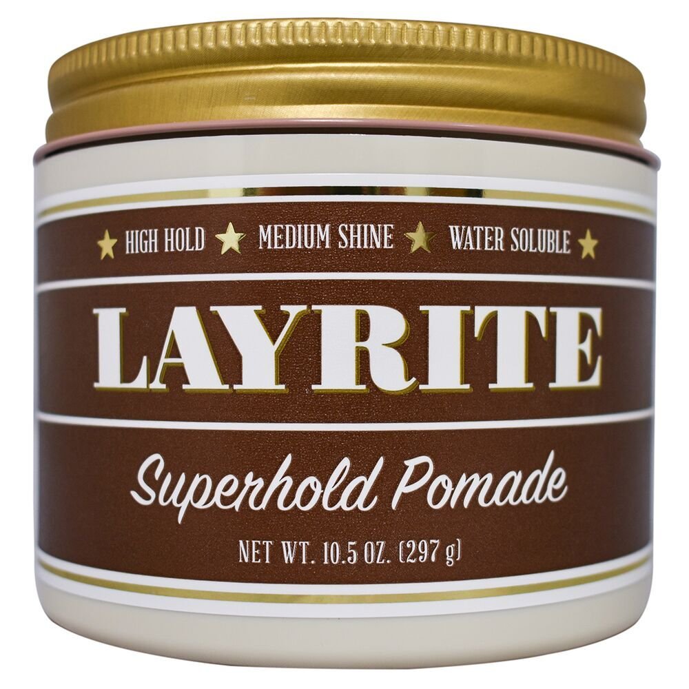 Pommade Layrite Superhold 410g vue avant avec parfum vanille