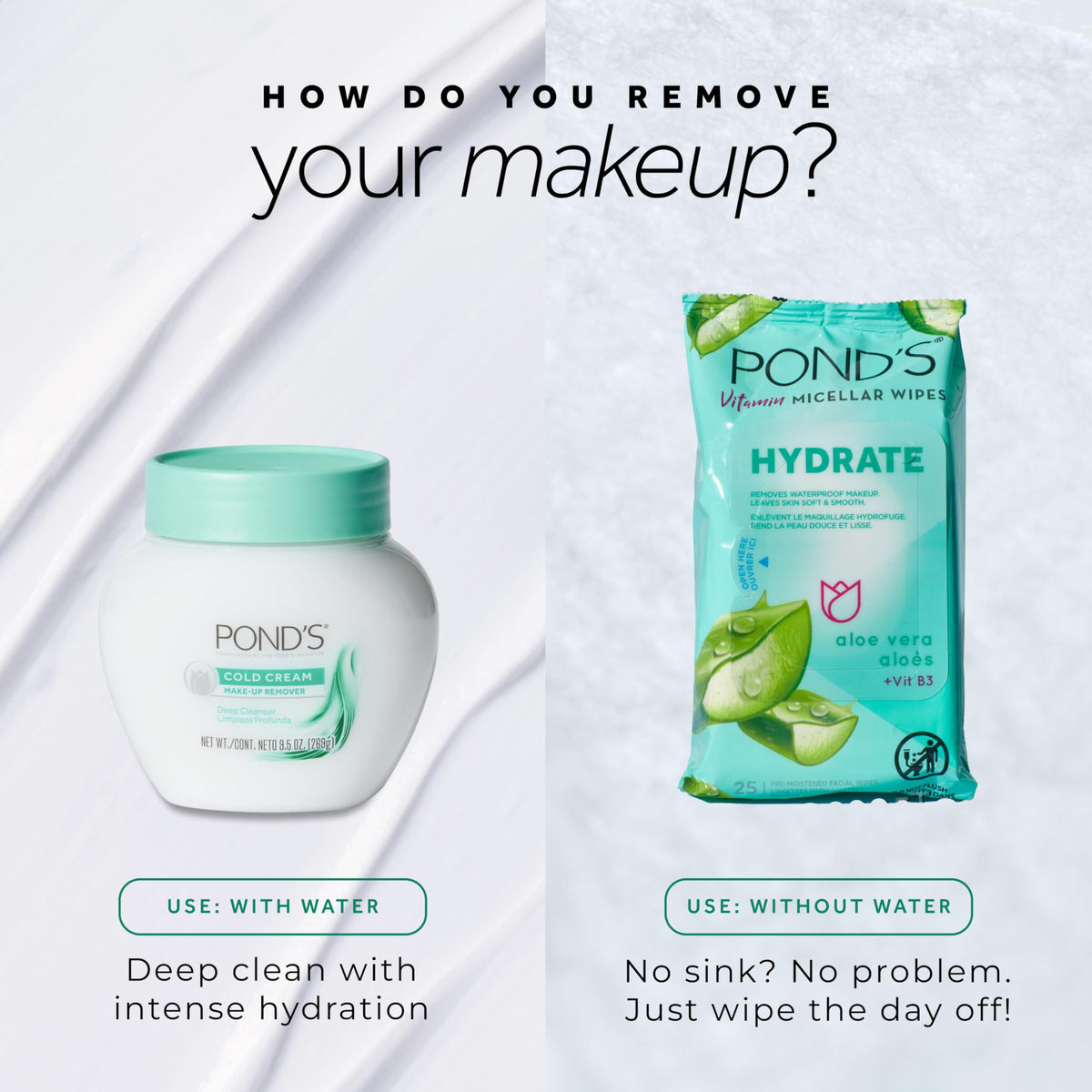 POND'S Crème Nettoyante Froid Sans Parfum pour tous les types de peau