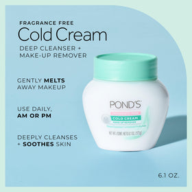 POND'S Crème Nettoyante Froid Sans Parfum texture crémeuse