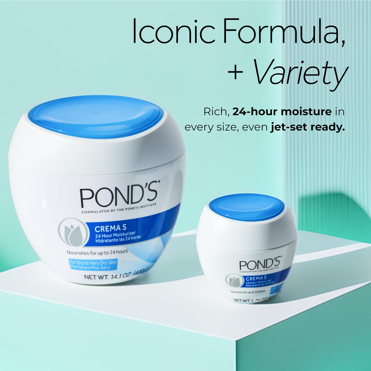 POND'S Crème Nourrissante S 460g application sur le visage