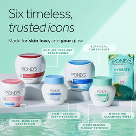 POND'S Crème Nourrissante S 460g avec des fleurs en arrière-plan