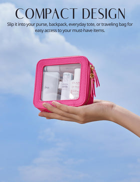 Popvibe Mini Trousse de Maquillage sur une table avec des accessoires