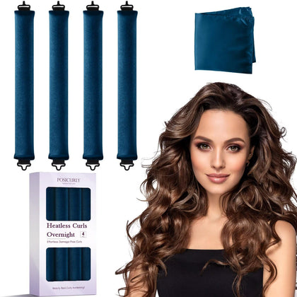 posicurly rouleaux à cheveux sans chaleur vue de face