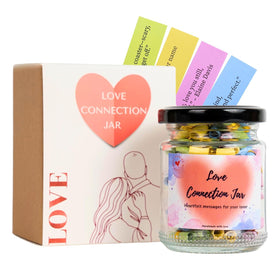 Pot de 90 notes d'amour Musemory avec couvercle en haut