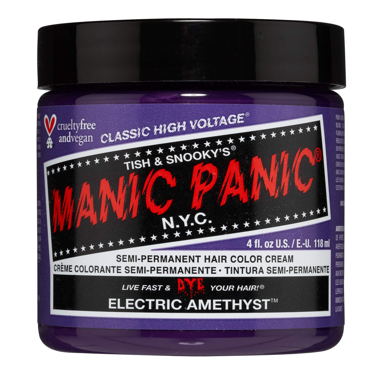 Pot de coloration semi-permanente Electric Amethyst de MANIC PANIC