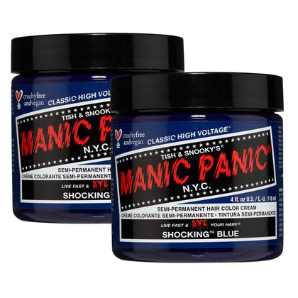 Pot de coloration semi-permanente MANIC PANIC Shocking Blue 4oz